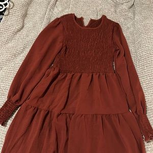 Red maxi dress